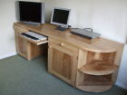 Computer Desk in solid English Ash
